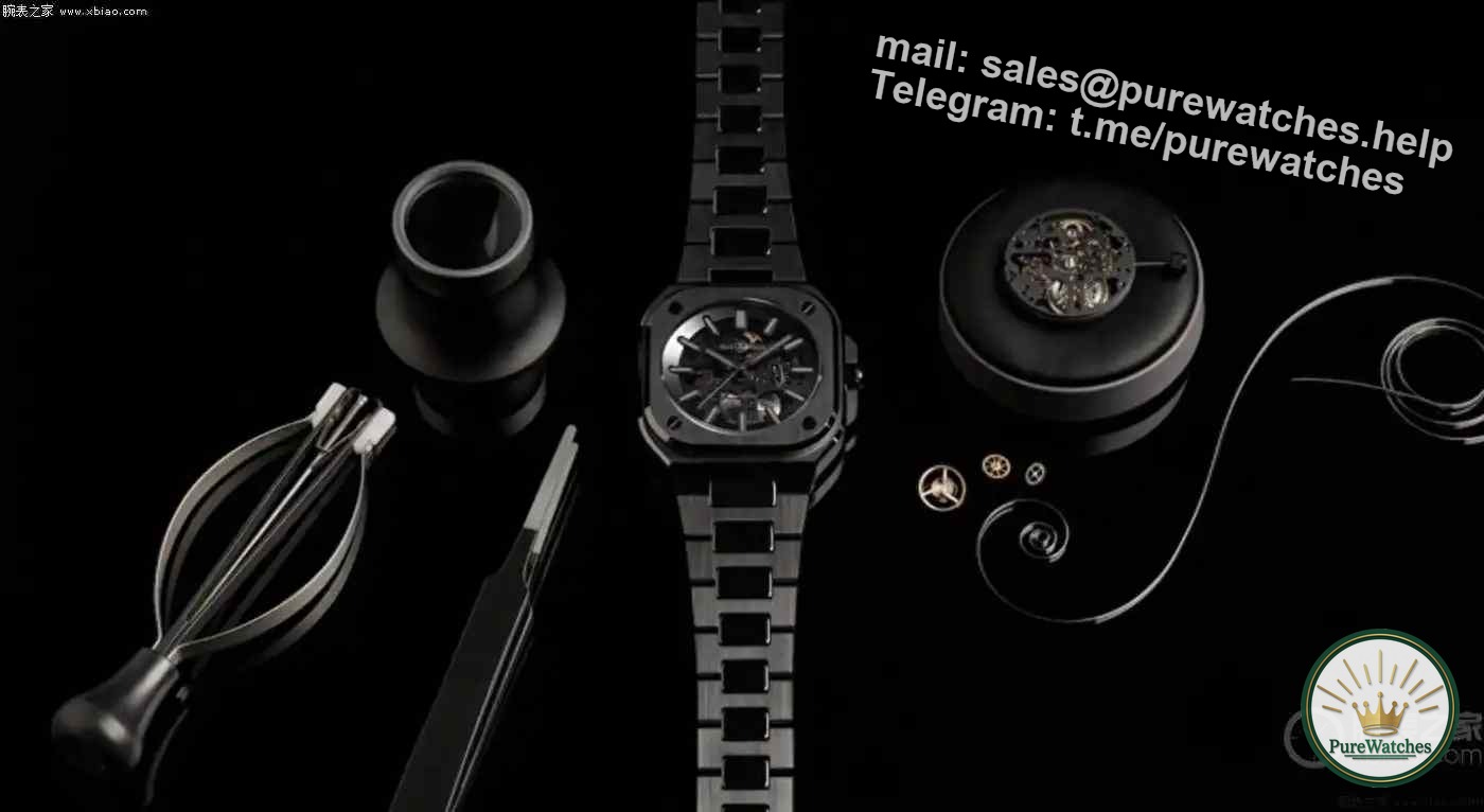 Stealth fighter inspiration! Bell & Ross BR-05 Skeleton Ceramic Watch is limited to 500 pieces and has cool luminous light!