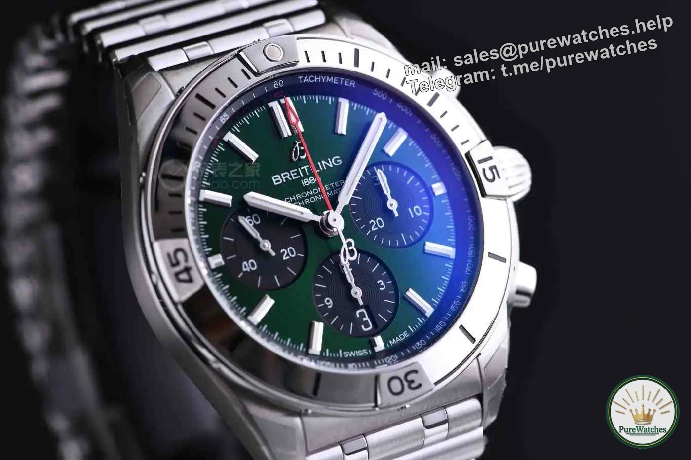 60,000 budget, close your eyes and enter! In-depth review of the Breitling Green Dial Chronograph, the 70-hour power reserve is really nice!