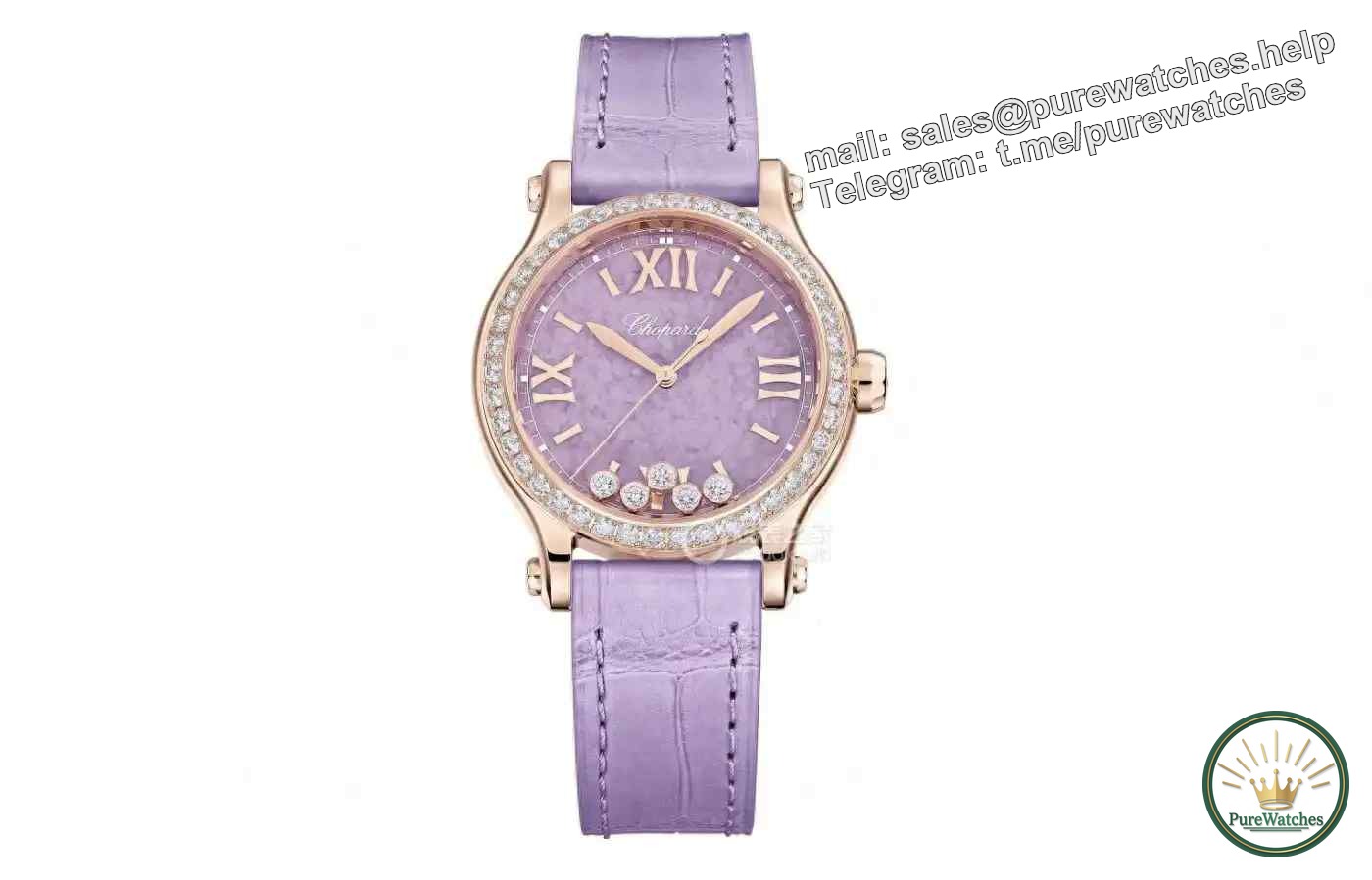 Noble purple! Three top women’s watches made a stunning debut. Who is better, Chopard, Omega and Blancpain?