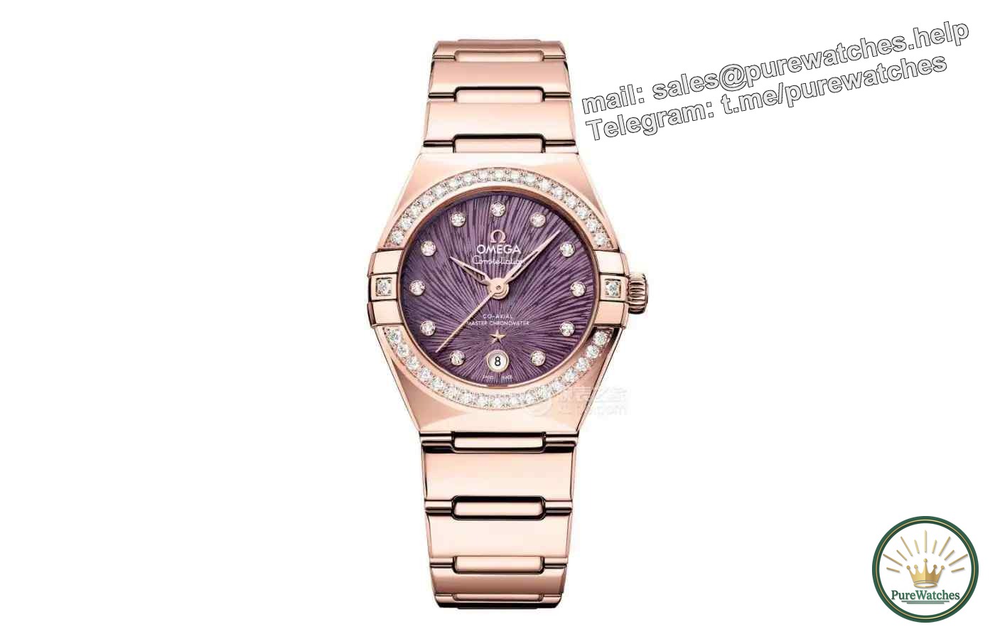 Noble purple! Three top women’s watches made a stunning debut. Who is better, Chopard, Omega and Blancpain?