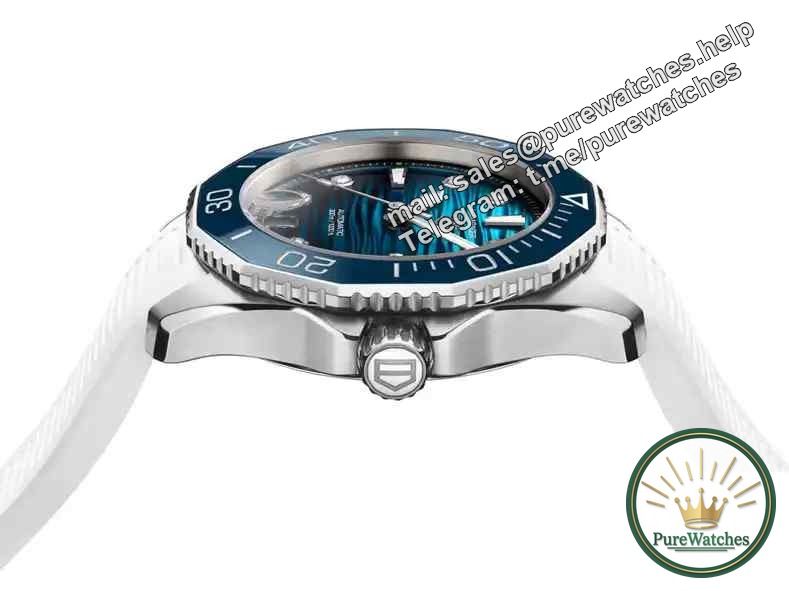 A diving watch that girls can also wear! TAG Heuer’s new submariner, diamond hour markers + white tape are too advanced!