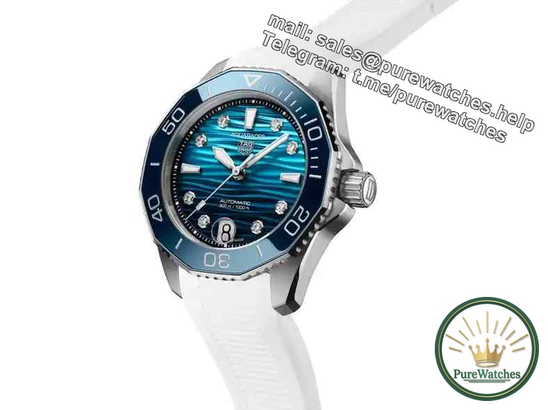 A diving watch that girls can also wear! TAG Heuer’s new submariner, diamond hour markers + white tape are too advanced!
