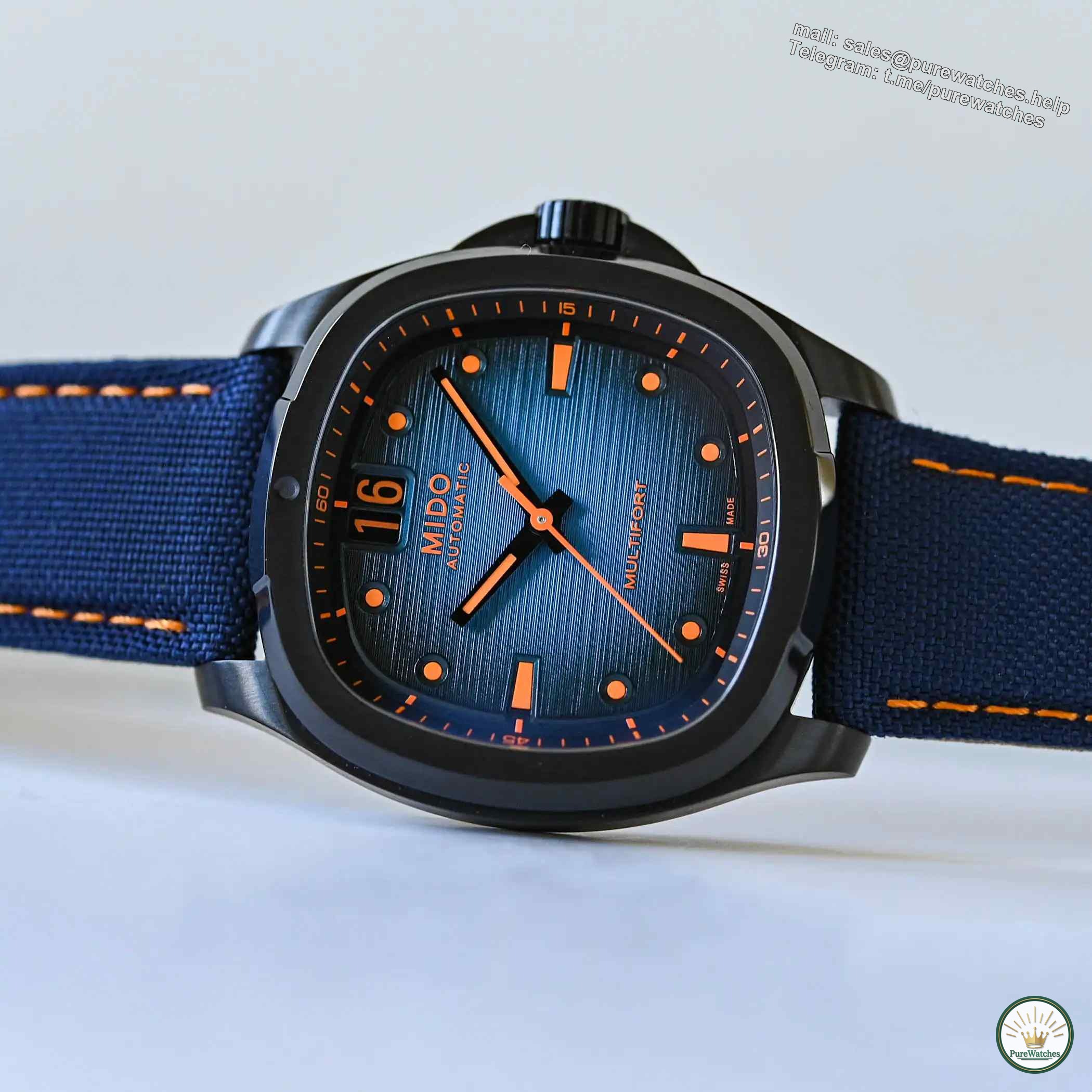 The blue and orange storm is coming! This retro sports watch from Mido is worth less than 10,000 yuan!
