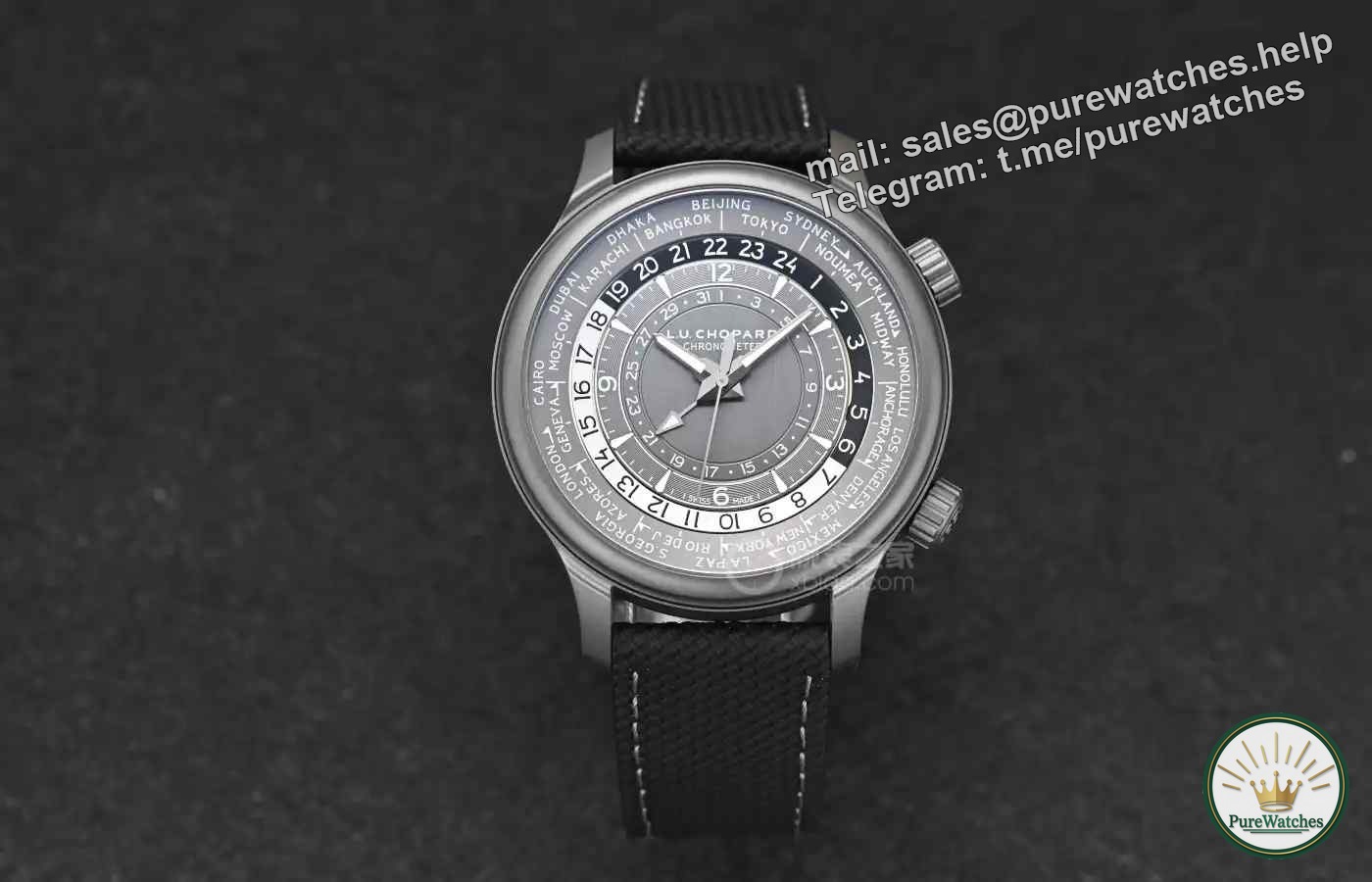 The king of low profile! Chopard’s porcelain titanium world time watch is so niche and high-end that it has no friends!