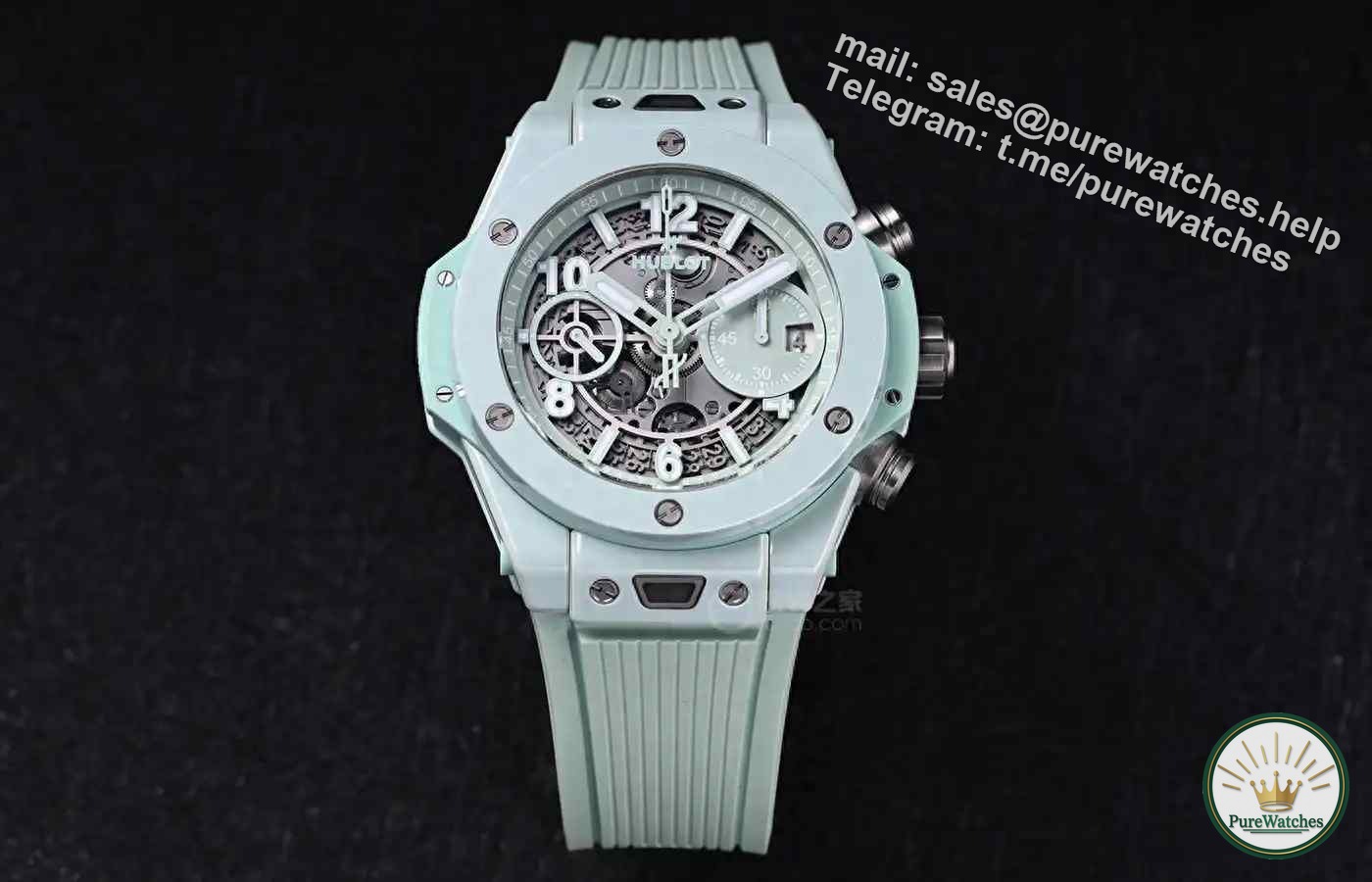 The first choice for couples! Hublot mint green watch is on the market, UNICO movement + quick-release strap is so fragrant!