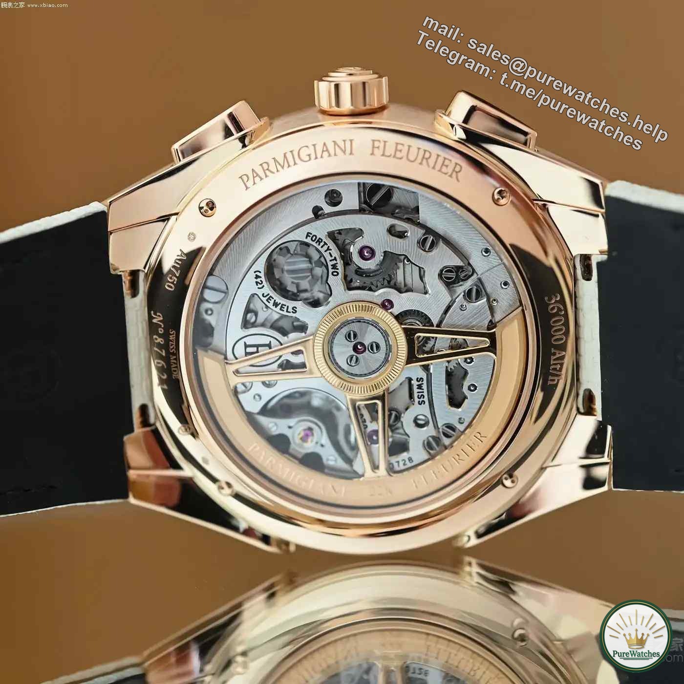 Mediterranean style design! Parmigiani Fleurier Tonda PF rose gold watch, wear with top taste!