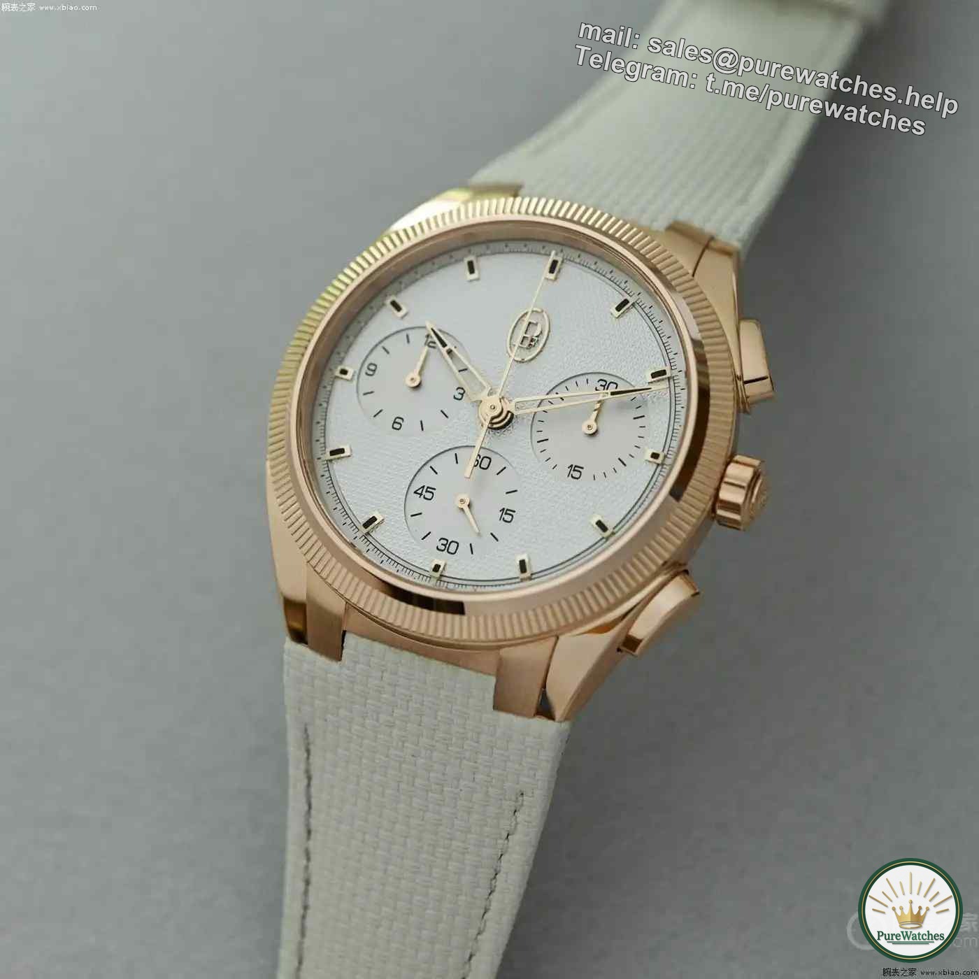 Mediterranean style design! Parmigiani Fleurier Tonda PF rose gold watch, wear with top taste!