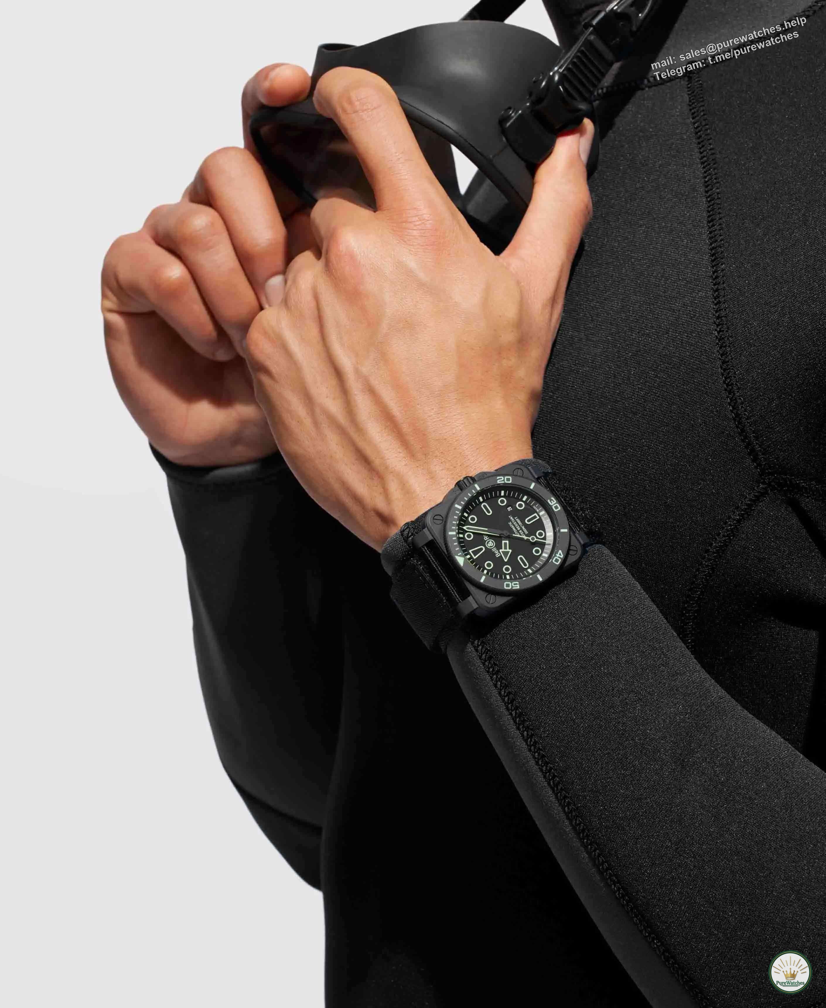 The Luminous King is back! Bell & Ross BR-03 diving watch is limited to 500 pieces, and the neon outline is so beautiful!
