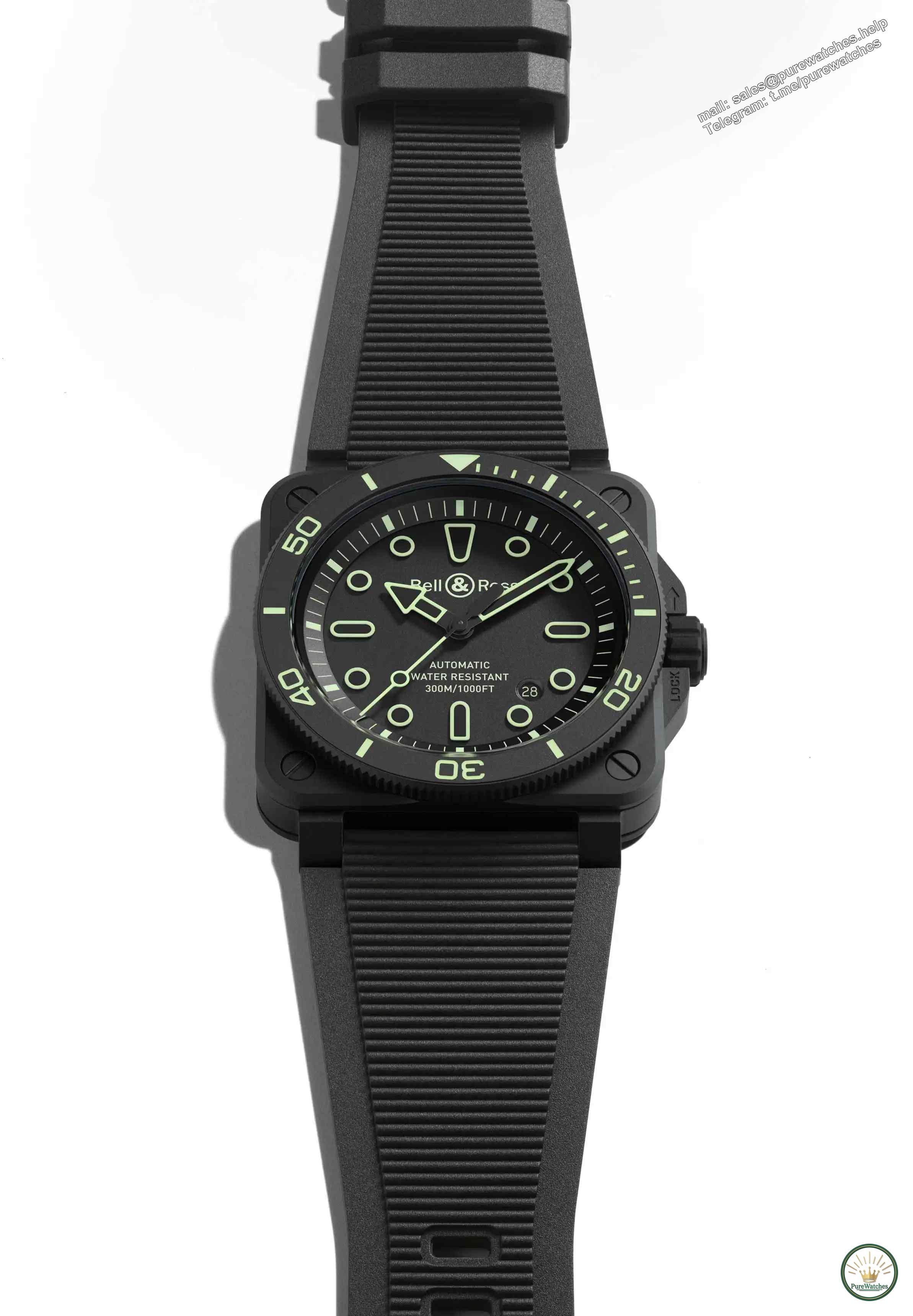 The Luminous King is back! Bell & Ross BR-03 diving watch is limited to 500 pieces, and the neon outline is so beautiful!