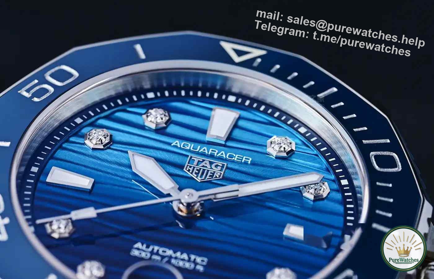 More stunning than men’s watches! TAG Heuer Women’s Aquaracer 300, the gradient sea ripple pattern is breathtakingly beautiful!