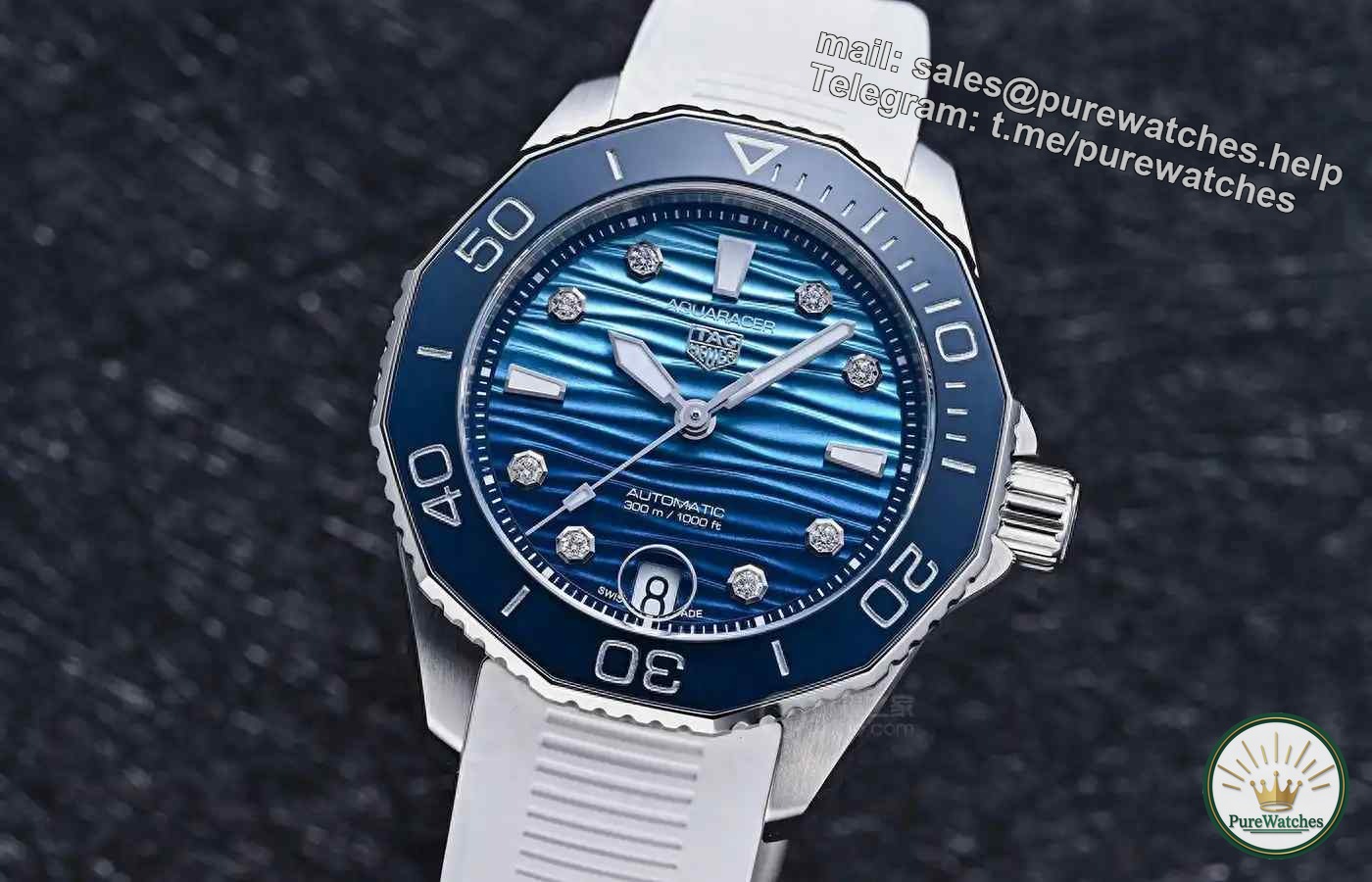 More stunning than men’s watches! TAG Heuer Women’s Aquaracer 300, the gradient sea ripple pattern is breathtakingly beautiful!