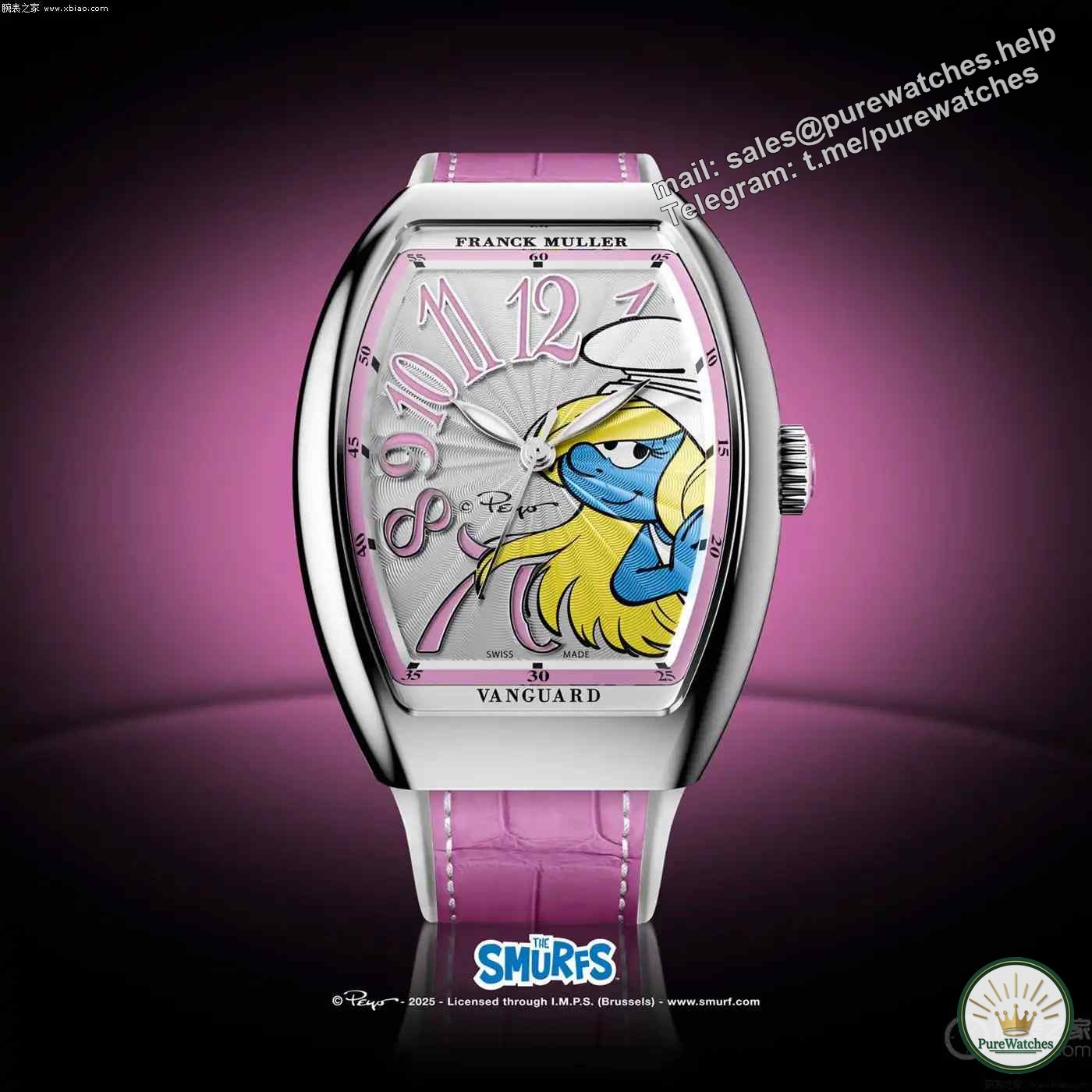 Franck Muller’s Smurfette collaboration is launched! Limited to 100 pieces worldwide, Smurf fans must grab it!