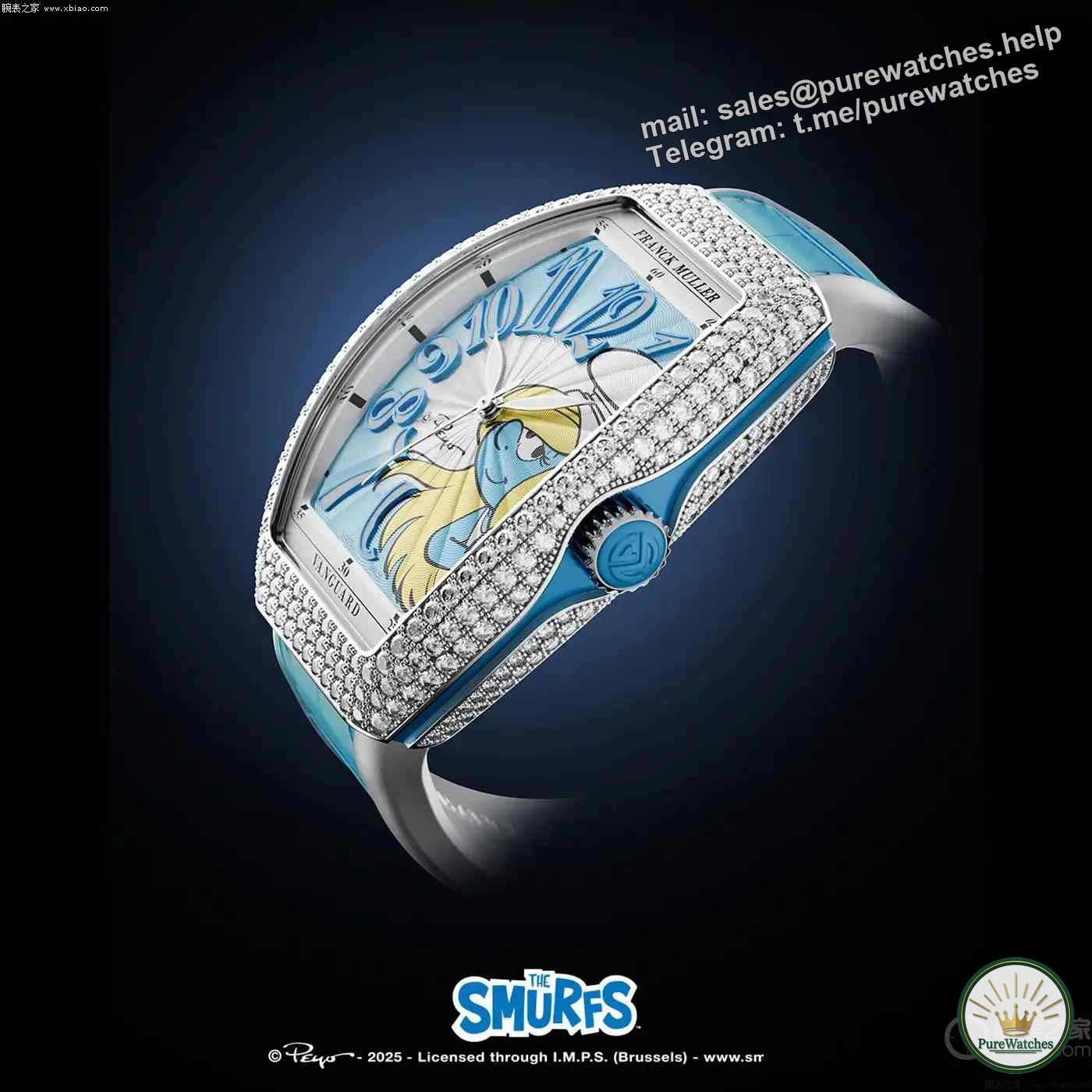 Franck Muller’s Smurfette collaboration is launched! Limited to 100 pieces worldwide, Smurf fans must grab it!