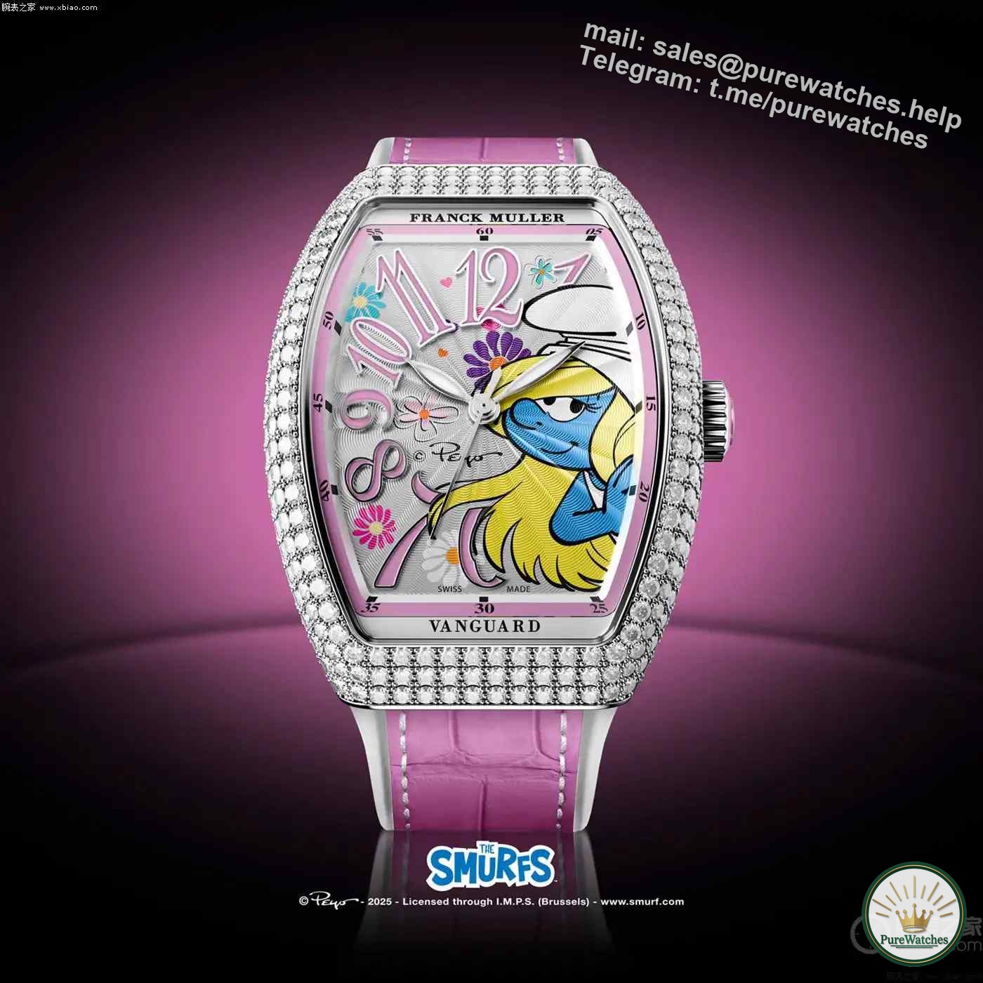 Franck Muller’s Smurfette collaboration is launched! Limited to 100 pieces worldwide, Smurf fans must grab it!