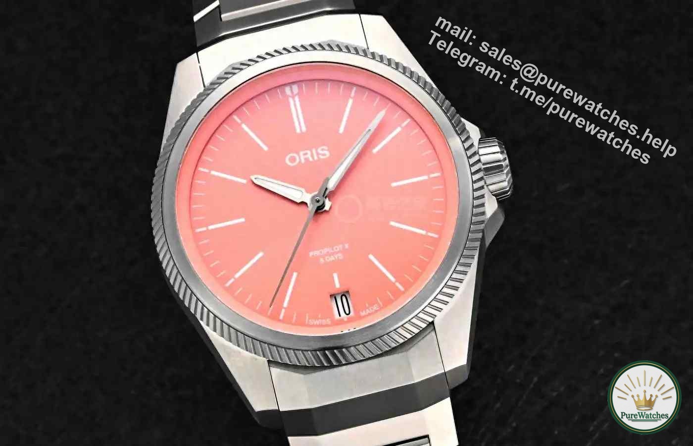 98g ultra-light experience! Oris’s orange dial flight watch will turn heads when you put it on!