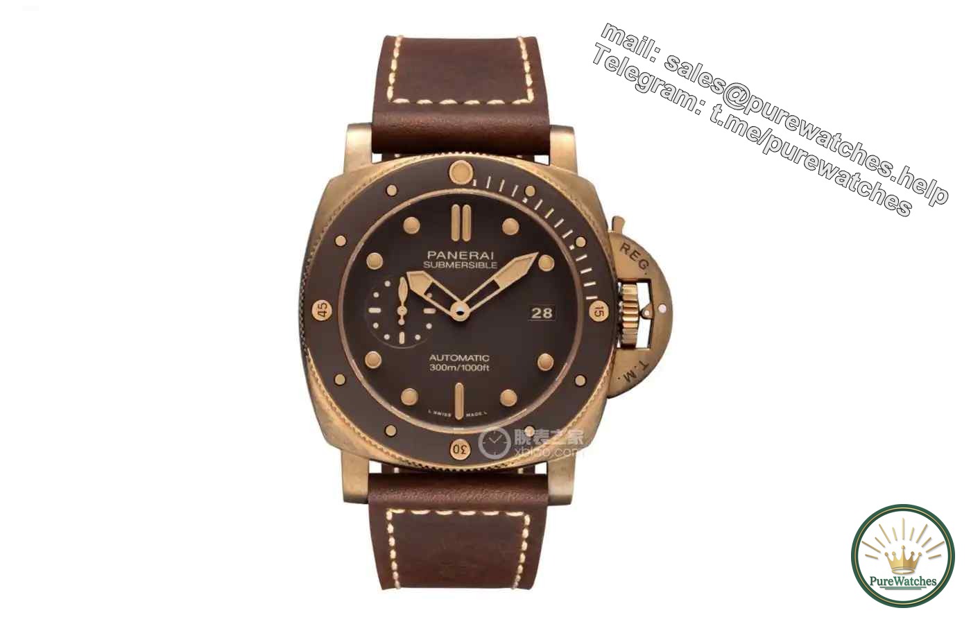 A watch that changes color! These three bronze watches become more valuable the more you wear them, and the first IWC is so handsome!