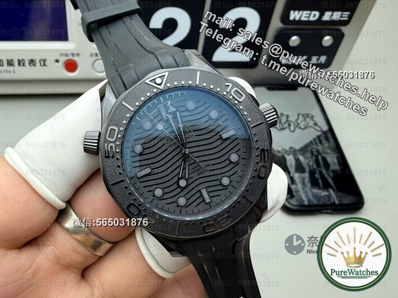 No fear of scratches! VS Haima 300 full ceramic Black Warrior review, integrated movement upgrade, luminous effect explodes!