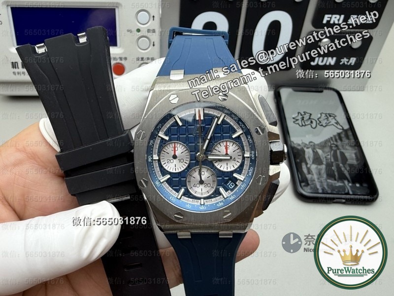 A must-see for Audemars Piguet players! APS26420 compared to the original: CD pattern disk + blue-coated mirror, the details are amazing!