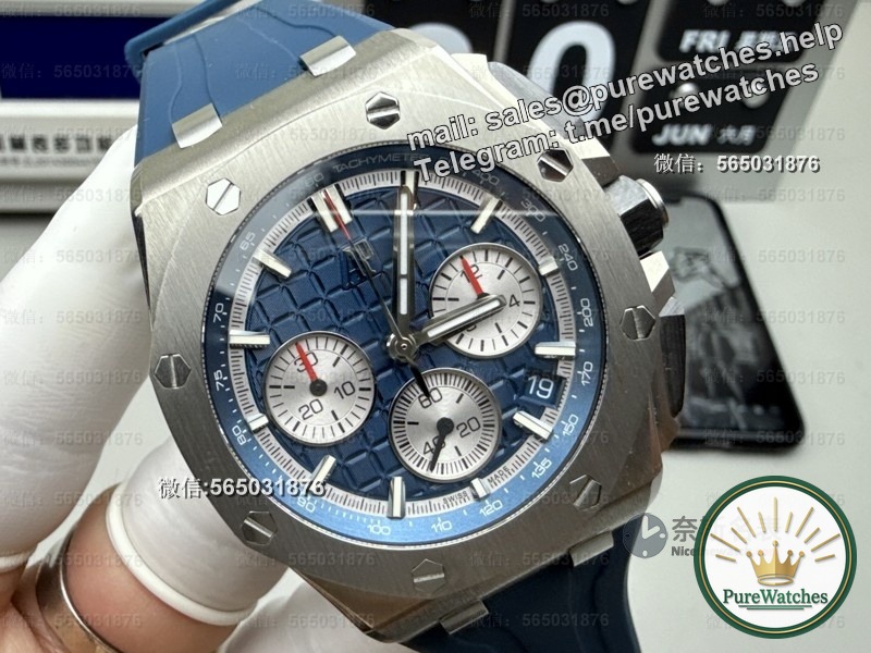 A must-see for Audemars Piguet players! APS26420 compared to the original: CD pattern disk + blue-coated mirror, the details are amazing!