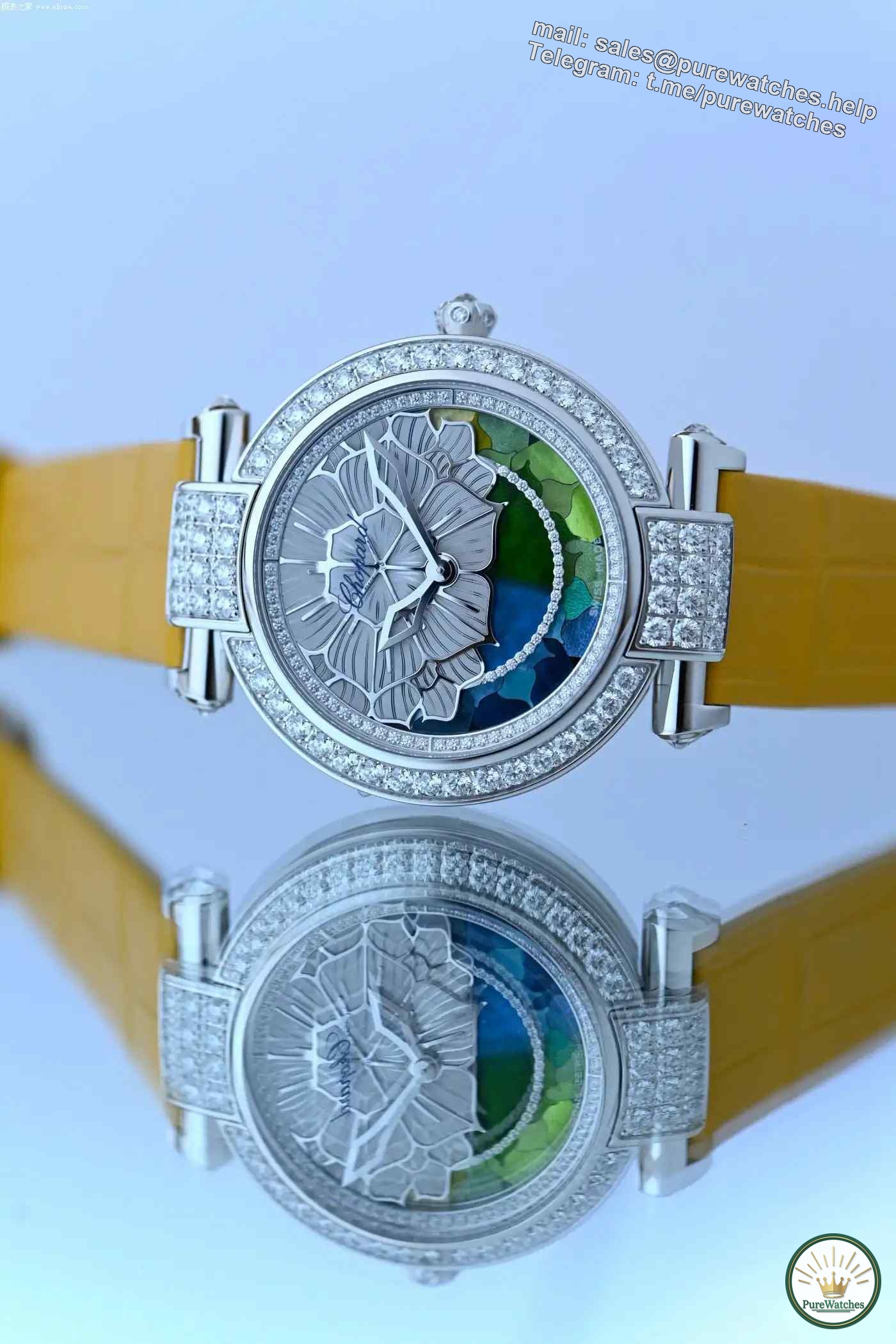 Wearing it is a status symbol! Chopard’s new diamond-set Four Seasons watch is limited to 25 pieces, and the dial is breathtakingly beautiful!