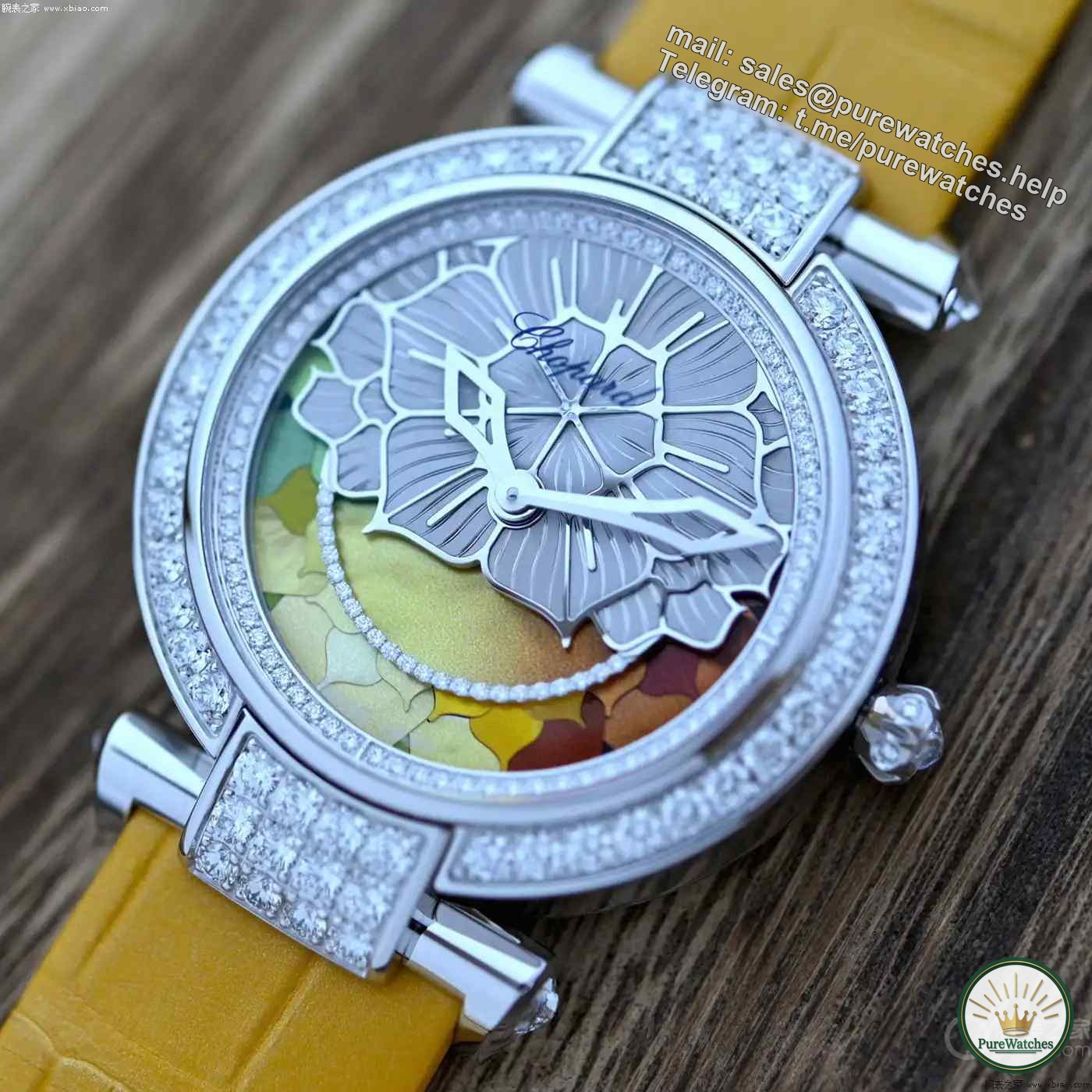 Wearing it is a status symbol! Chopard’s new diamond-set Four Seasons watch is limited to 25 pieces, and the dial is breathtakingly beautiful!