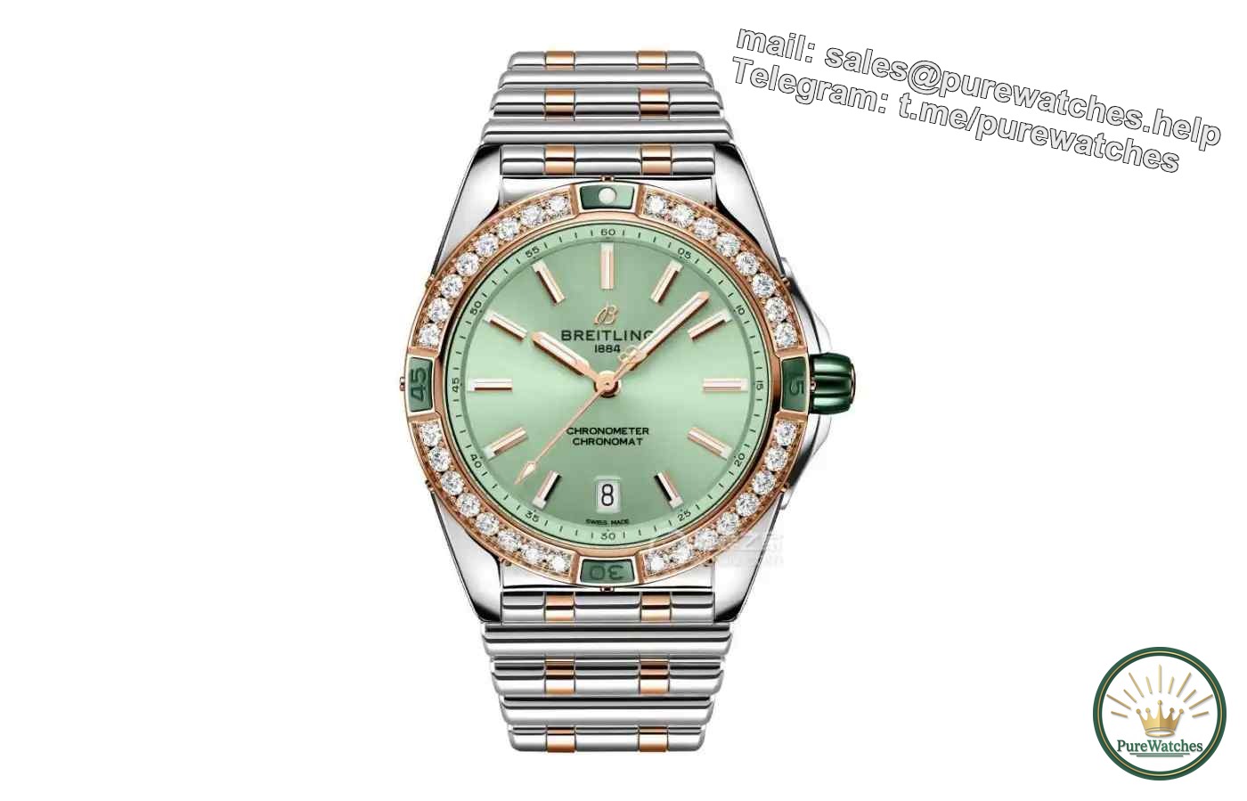 A must visit this summer! The three mint green watches are cool and full of luxury, making you instantly become a fashionista when you put them on!
