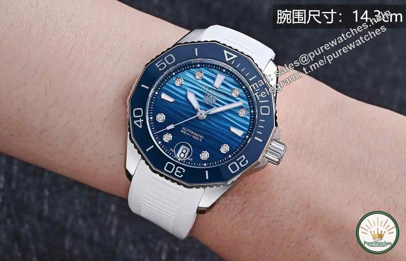 The most beautiful diving watch this summer! TAG Heuer’s 36mm gradient diamond-engraved diving watch, over 30,000, coexists elegance and strength!
