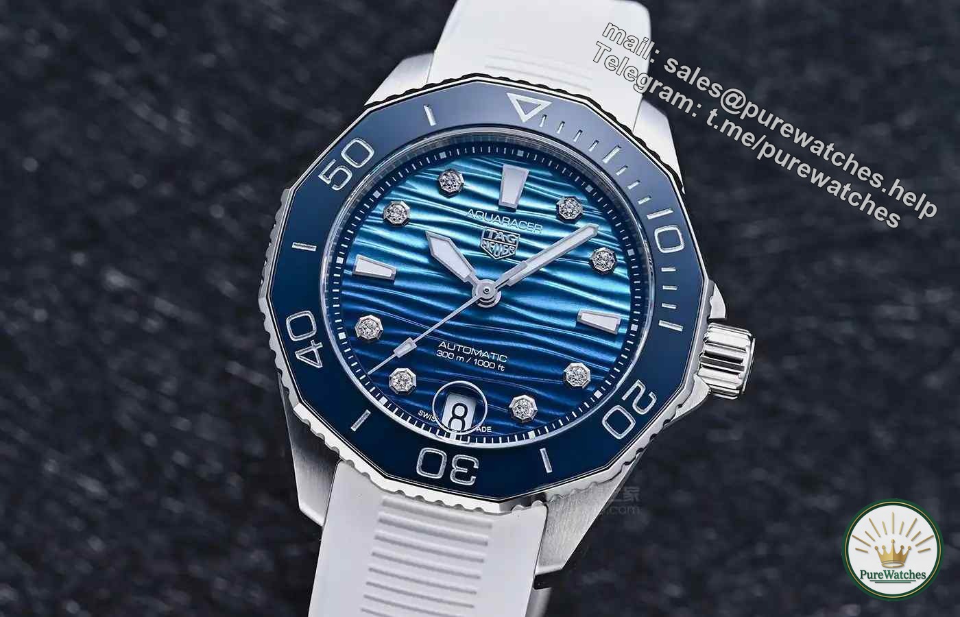 The most beautiful diving watch this summer! TAG Heuer’s 36mm gradient diamond-engraved diving watch, over 30,000, coexists elegance and strength!