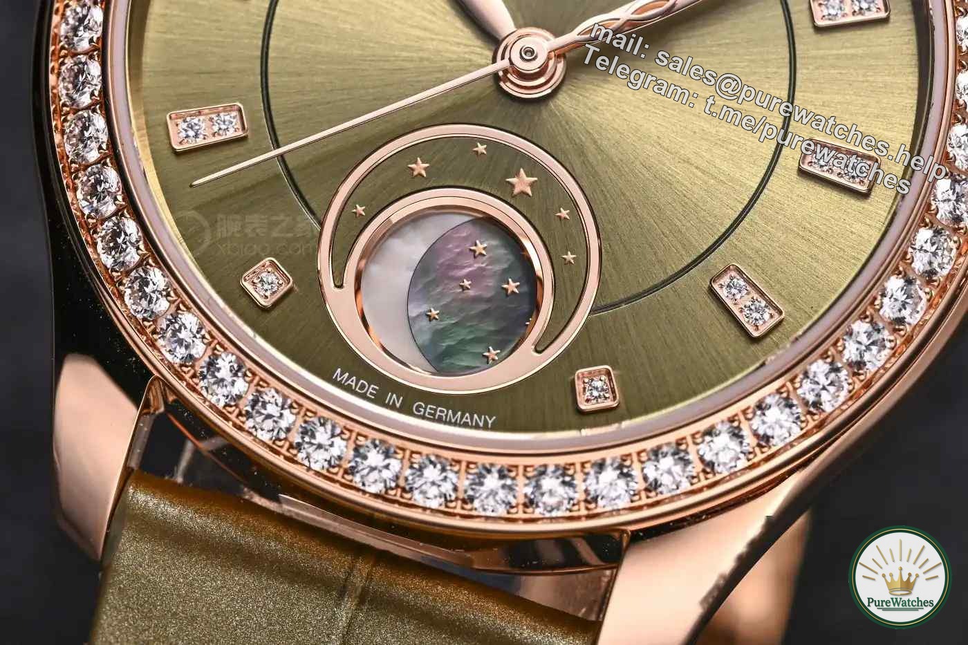 Don’t worry about buying a watch anymore! This German women’s watch gives a perfect answer: top-notch self-produced movement + luxurious diamond inlay!