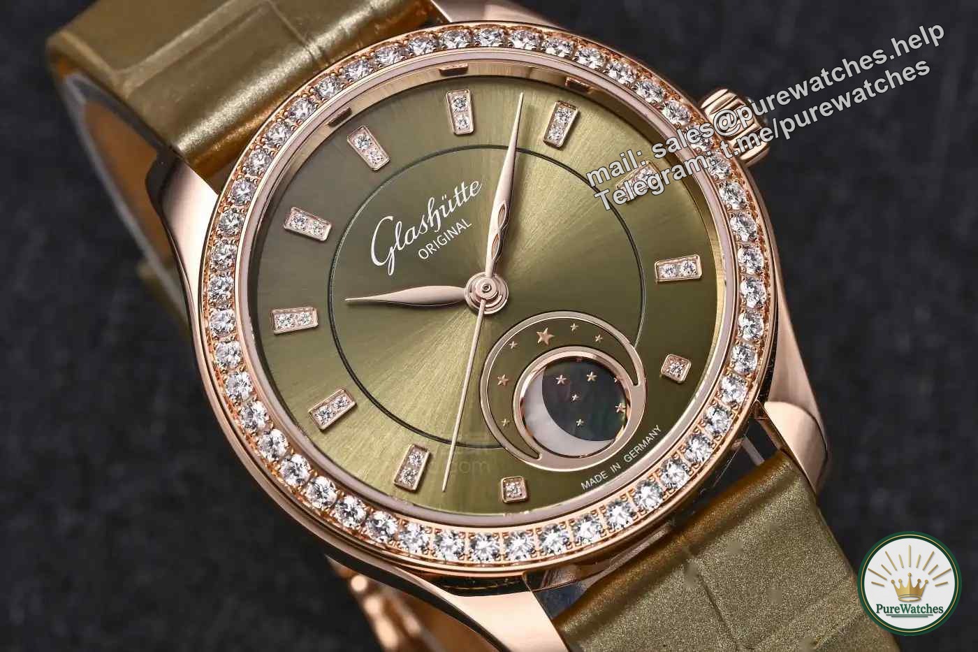 Don’t worry about buying a watch anymore! This German women’s watch gives a perfect answer: top-notch self-produced movement + luxurious diamond inlay!