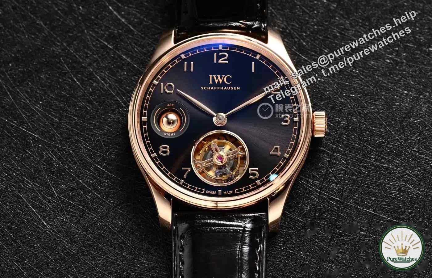 2024 watch king reservation! This tourbillon from IWC is amazing, with day and night display + hard gold case that subverts imagination!