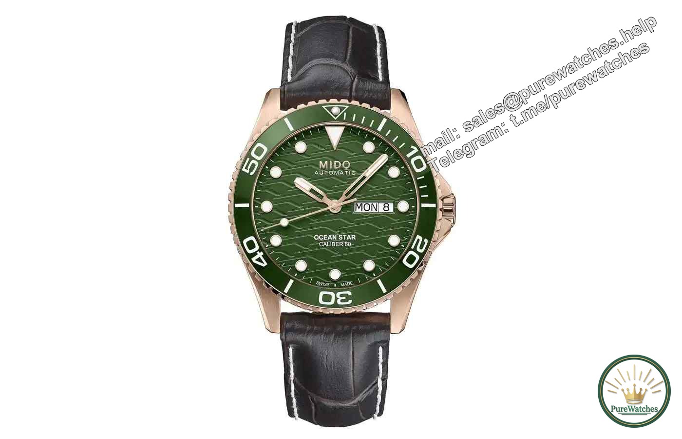 Can a diving watch also be luxurious? Mido Ocean Star rose gold and green version, 9,000 yuan to challenge the high-end configuration!