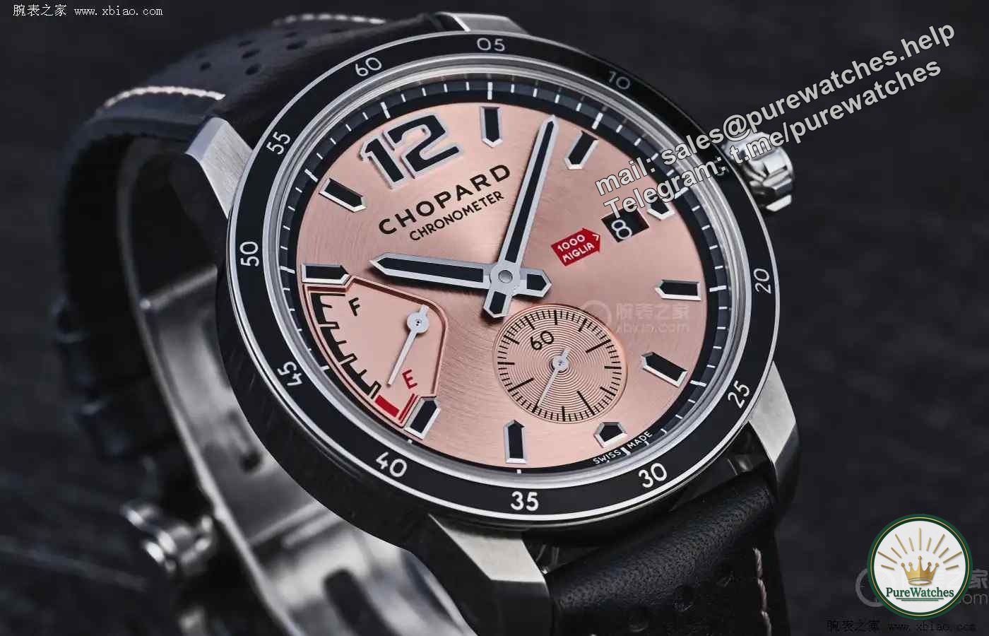 250 pieces on sale! Chopard GTS 10th Anniversary Limited Edition is first exposed, the salmon color dial + racing tire pattern strap is so explosive!