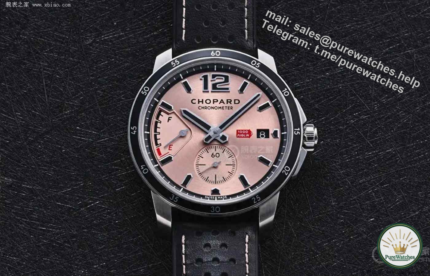 250 pieces on sale! Chopard GTS 10th Anniversary Limited Edition is first exposed, the salmon color dial + racing tire pattern strap is so explosive!