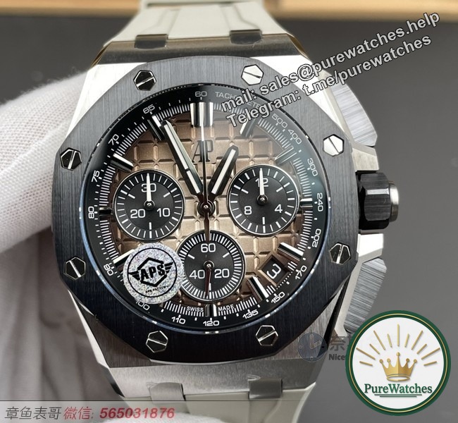 Desert Yellow Storm! APS factory 26420 Royal Oak, 4401 movement + quick release strap, really fragrant warning!
