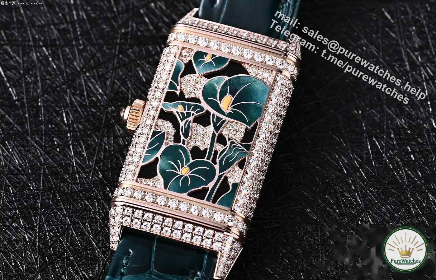 Limited to 10 pieces! Jaeger-LeCoultre Reverso Green Alocasia Watch: The enamel art of the Jura Valley, the perfect collision of luxury and nature!