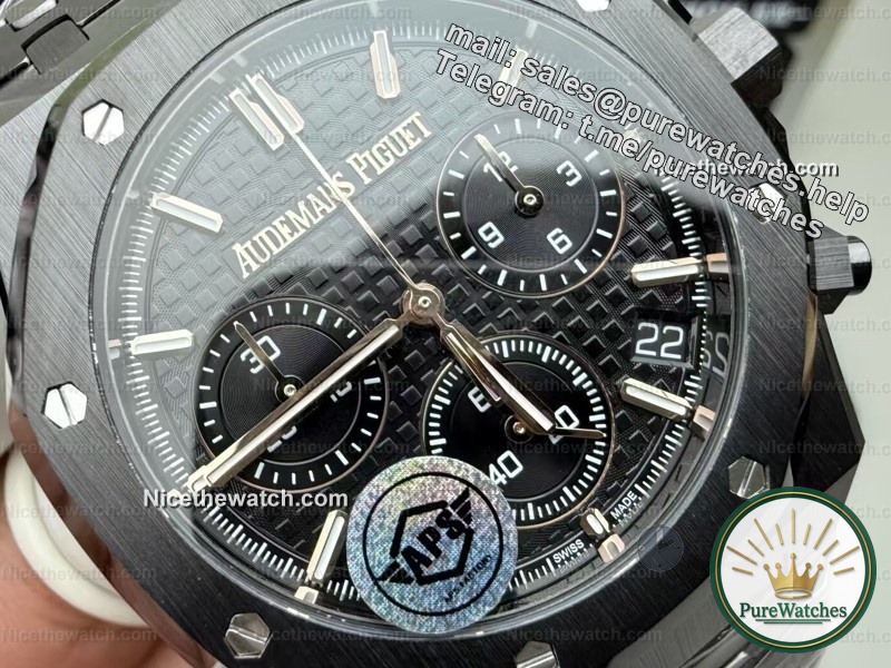 APS factory enlarges its strategy! Audemars Piguet 26240 full ceramic + flyback chronograph, Shanghai 4401 movement restores the original charm, watch fans close their eyes and watch!