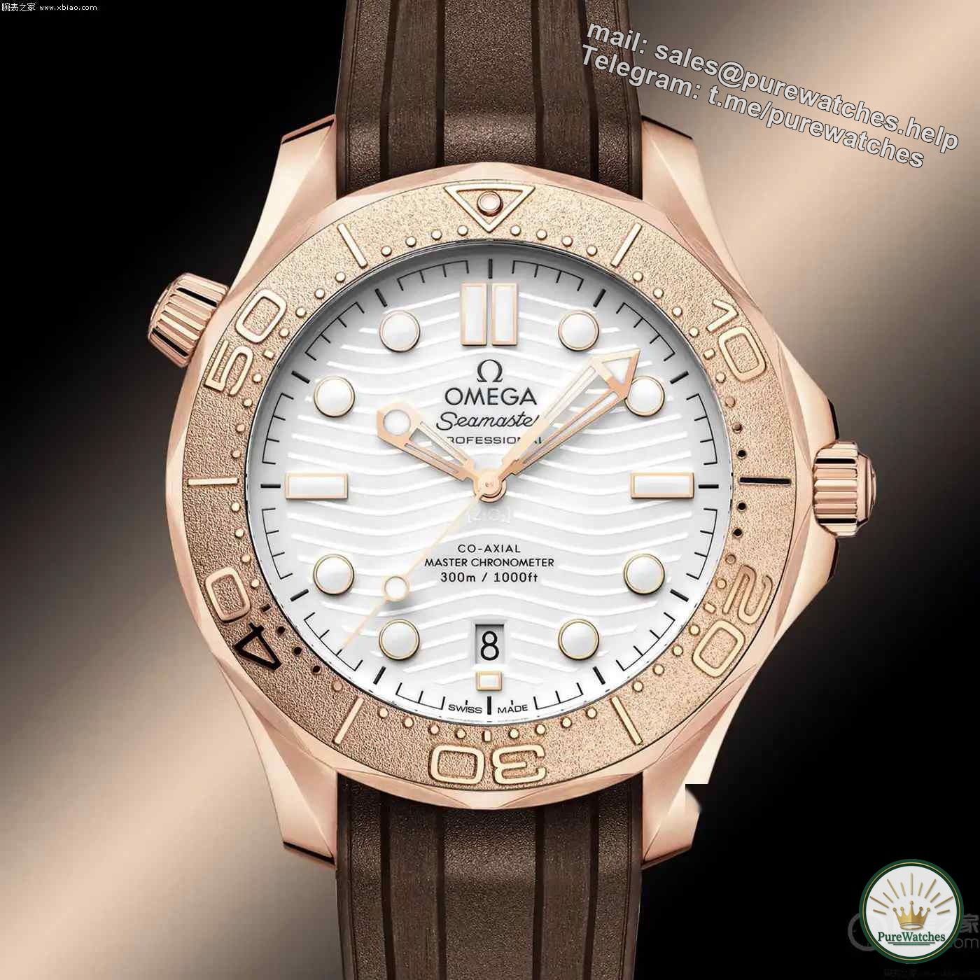 Omega’s amplified move! The Seamaster 300-meter Sedna gold/Moonshine gold model is launched in shock, the “gold armor” in the diving watch industry!