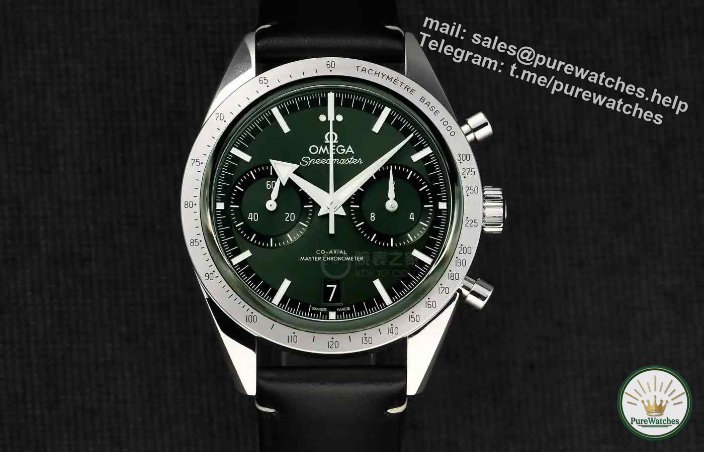 Moon watch comes in new colors! This Omega Green Disk Speedmaster is so beautiful, 9906 manual movement players must buy it!