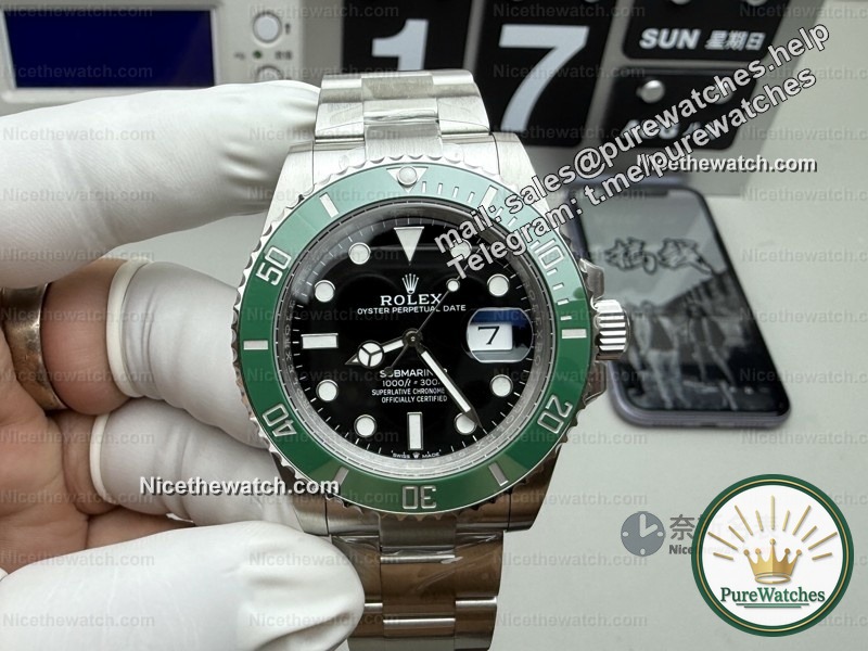 When I put it on, I was asked if it was original? The details of VS Factory’s 41mm Green Water Ghost are blown out of proportion, and even the counter master missed it?