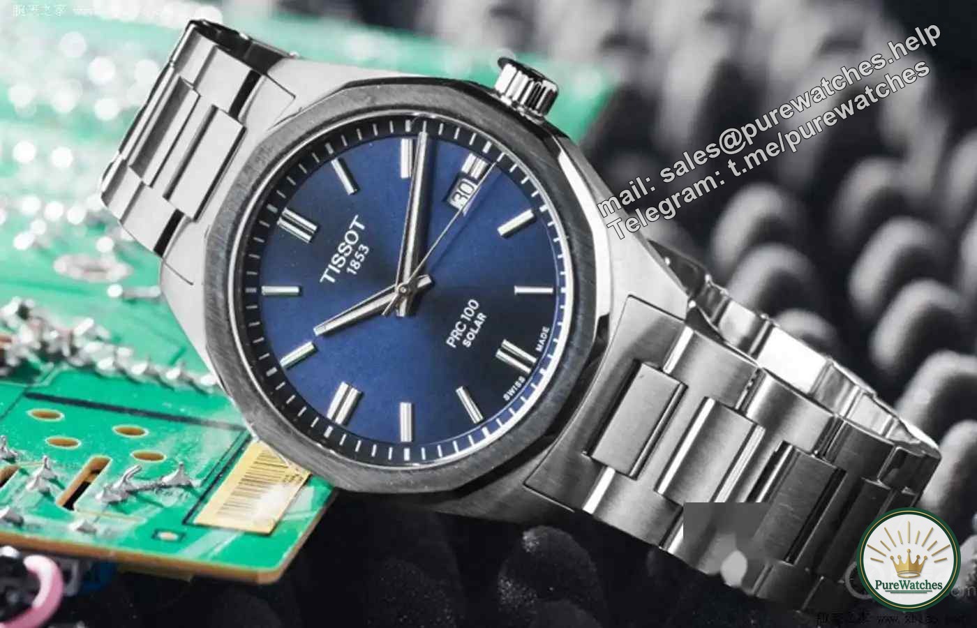 10 minutes of charging and 24 hours of battery life! Tissot PRC 100 light kinetic energy watch, the new favorite of thousand-yuan sports style!