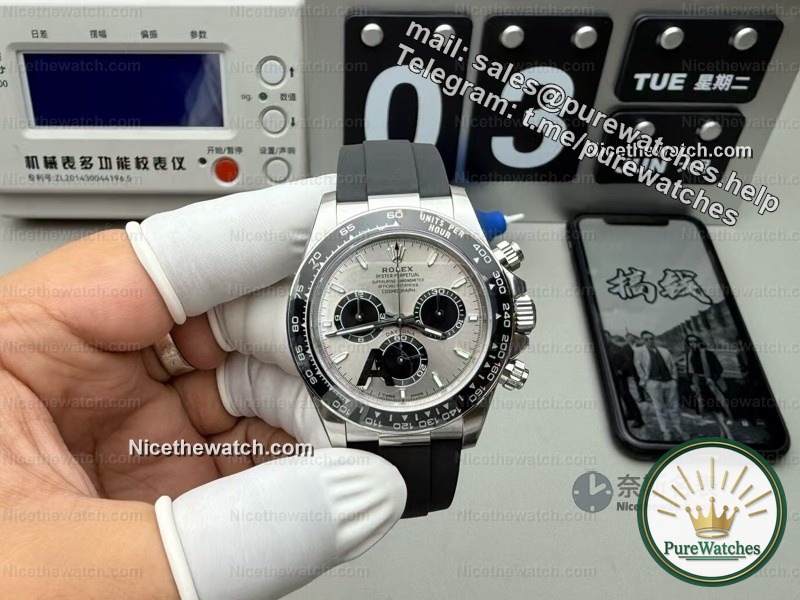 137 grams of perfect weight! In-depth review of VS factory gray rubber, this replica watch makes experts unable to put it down