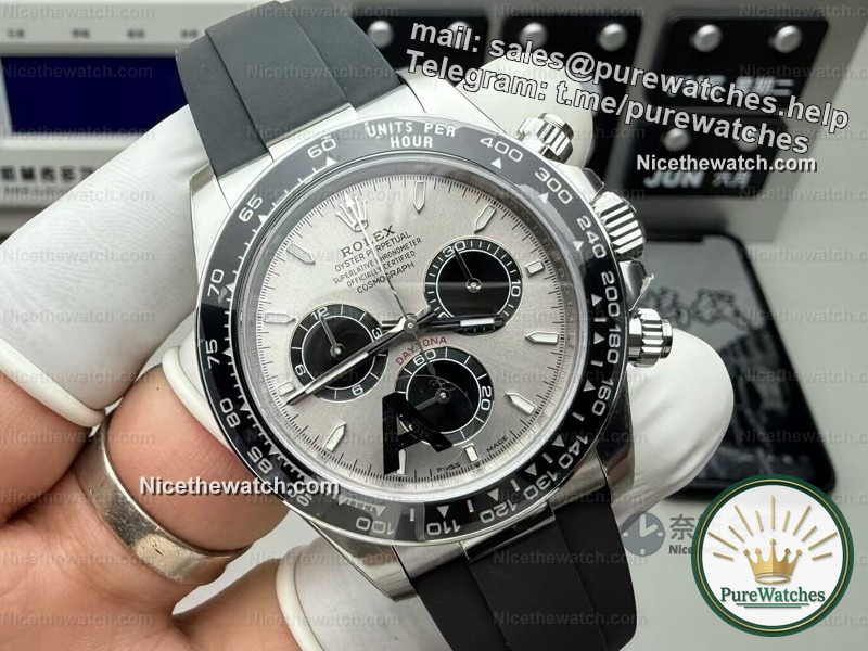 137 grams of perfect weight! In-depth review of VS factory gray rubber, this replica watch makes experts unable to put it down