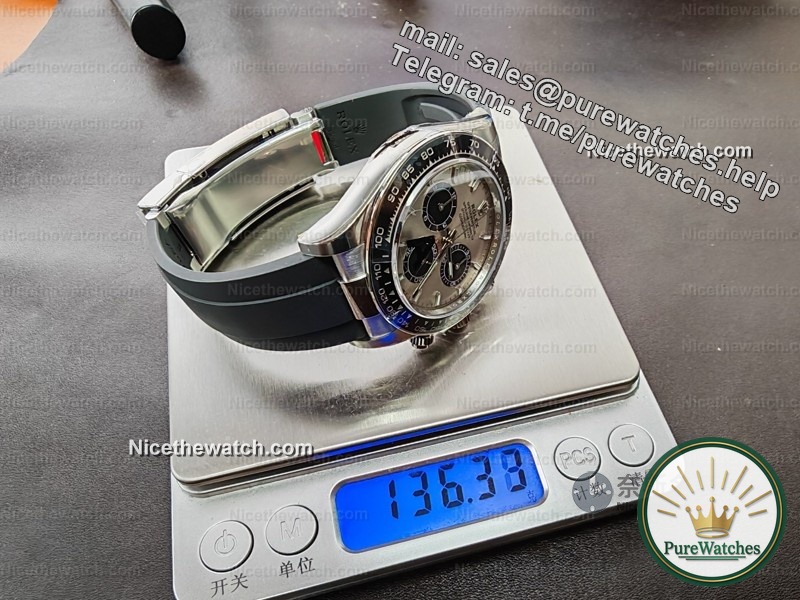 137 grams of perfect weight! In-depth review of VS factory gray rubber, this replica watch makes experts unable to put it down