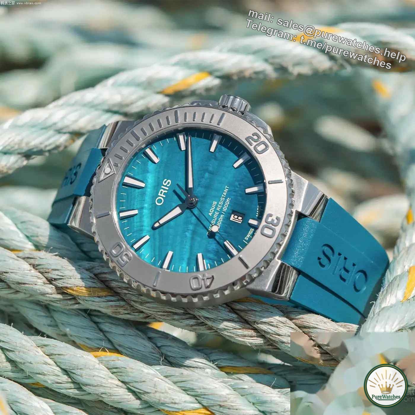 Protect the ocean! Oris New York Harbor limited edition diving watch is on sale, the mother-of-pearl dial is breathtakingly beautiful!