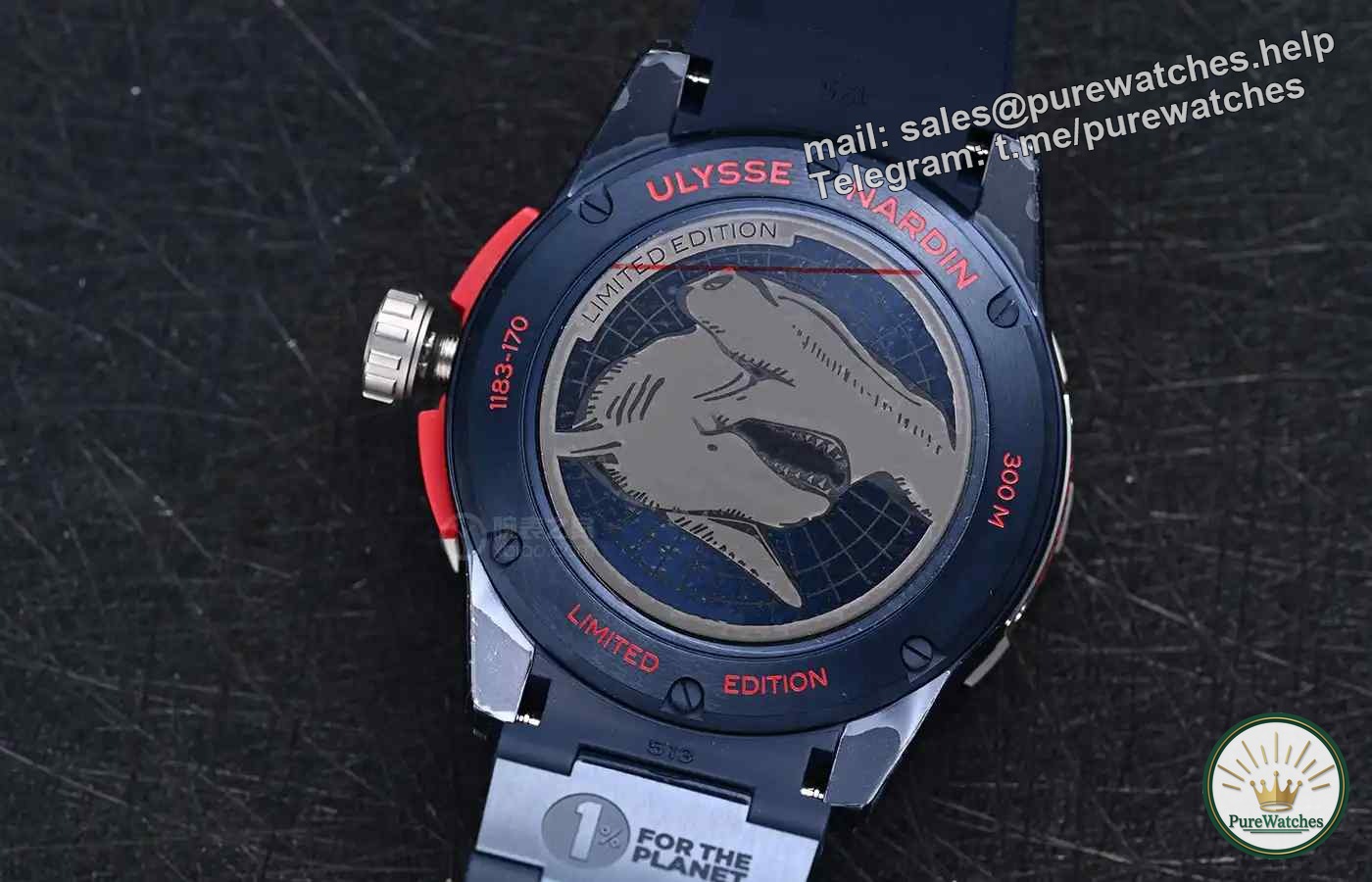 Wear a watch to save the shark! There is a touching mission behind the Ulysse Nardin Diver series hammerhead shark limited edition watch