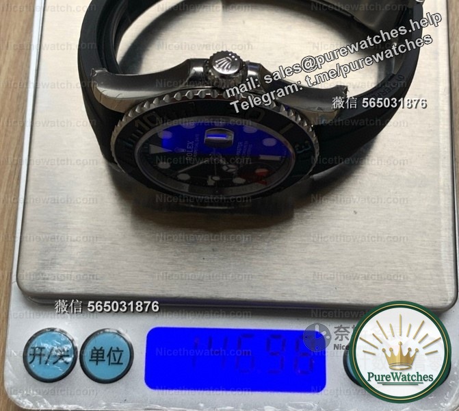 Finally got it right! VS white yacht V3 weighted version exposed: 146 grams of whole watch, wearing 18K white gold texture!