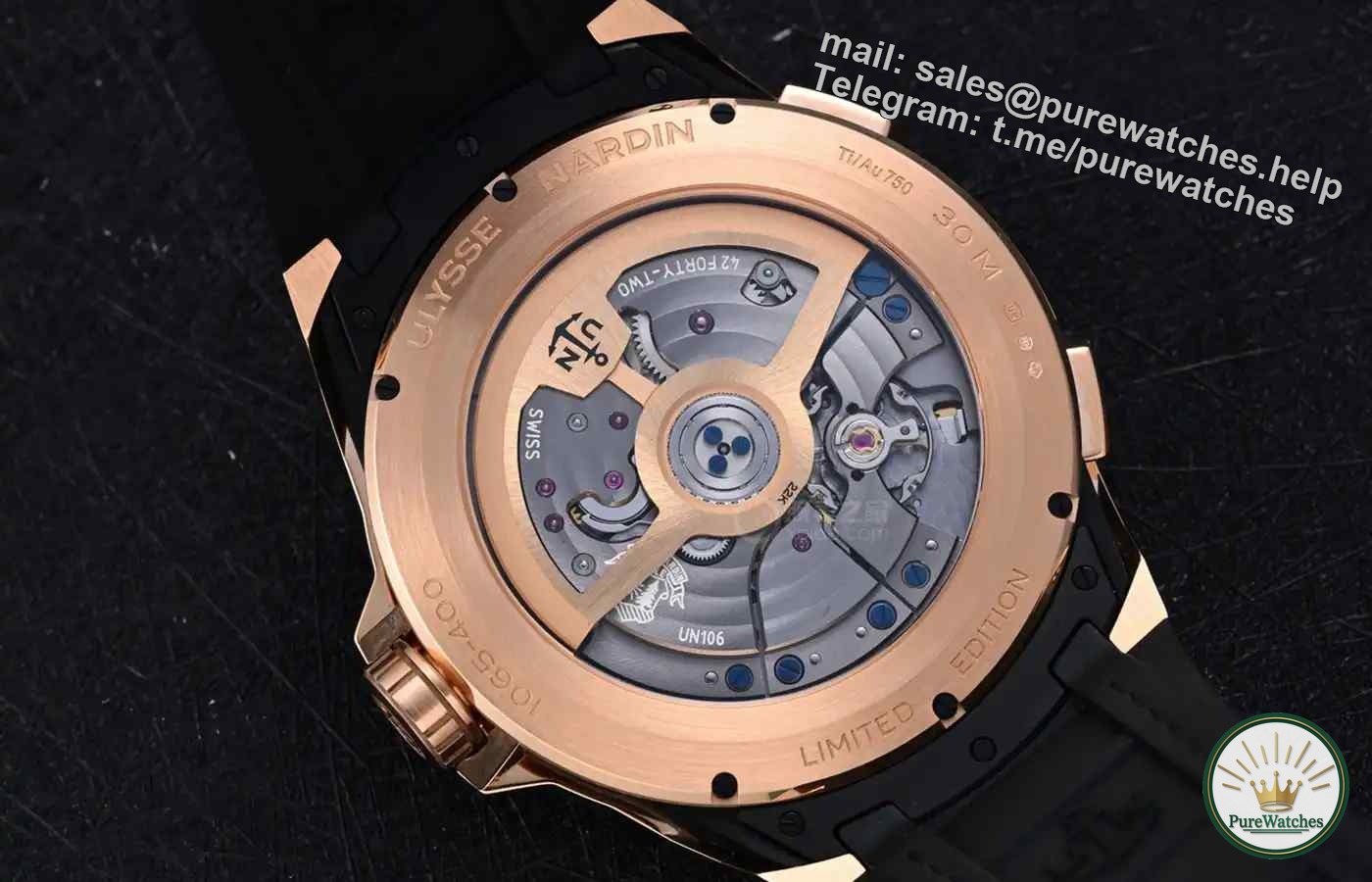 Only 50,000 more! The Ulysse Nardin rose gold Rhapsody of the Moon chronometer is now on the market, limited to 20 pieces!