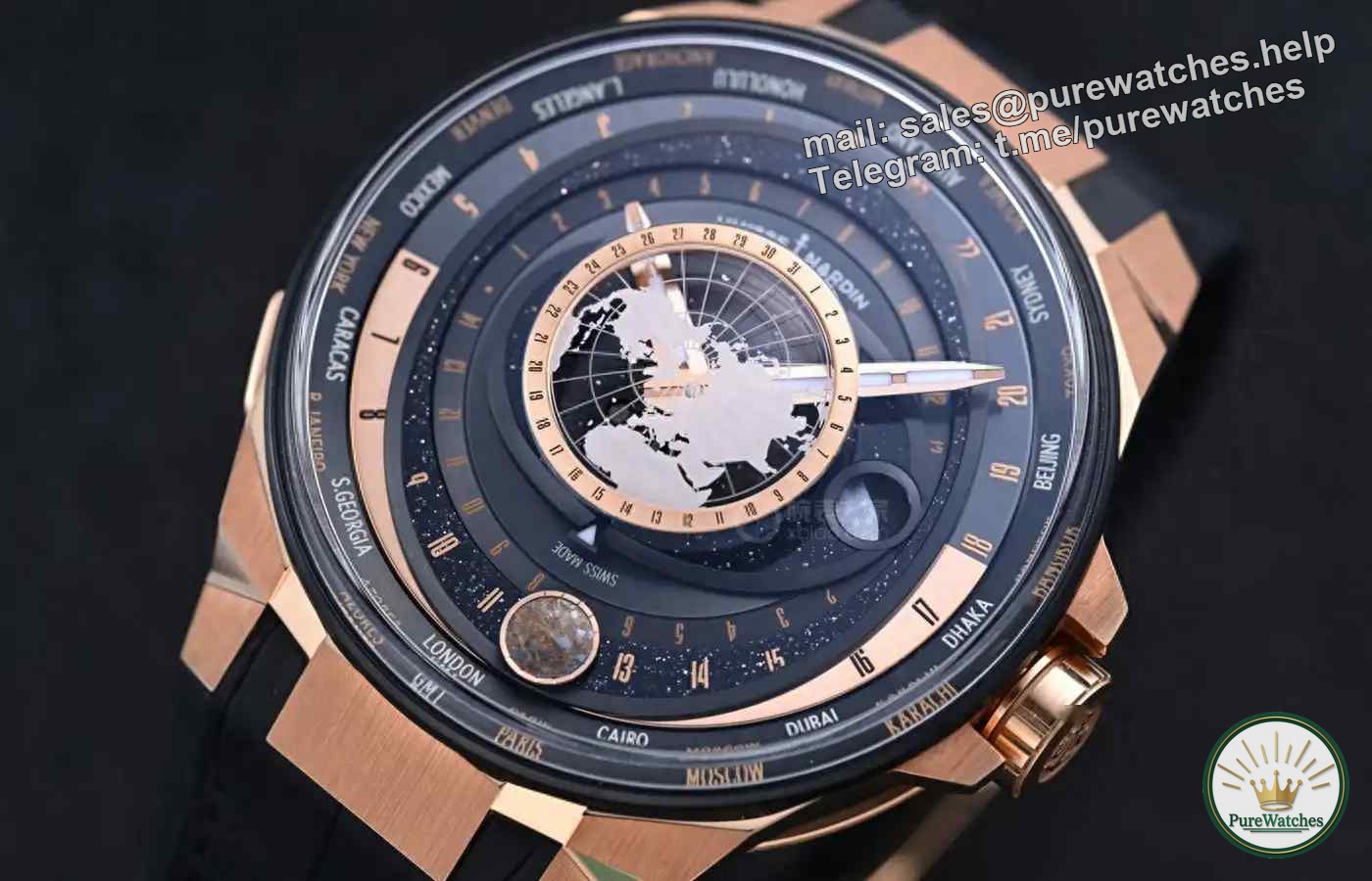 Only 50,000 more! The Ulysse Nardin rose gold Rhapsody of the Moon chronometer is now on the market, limited to 20 pieces!