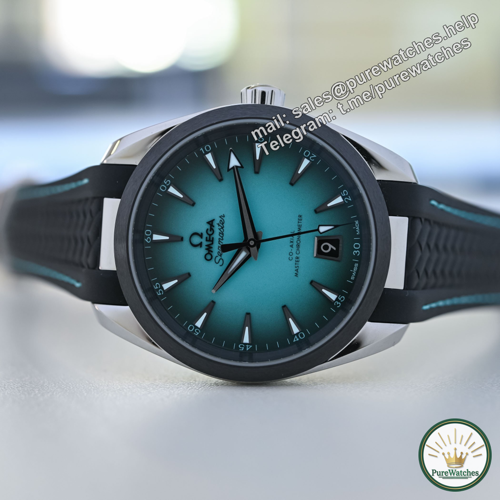 Omega’s Turquoise Ceramic Ring Watch is Shockingly Launched! Dual size design + 150 meters waterproof, the most trendy combination this summer!